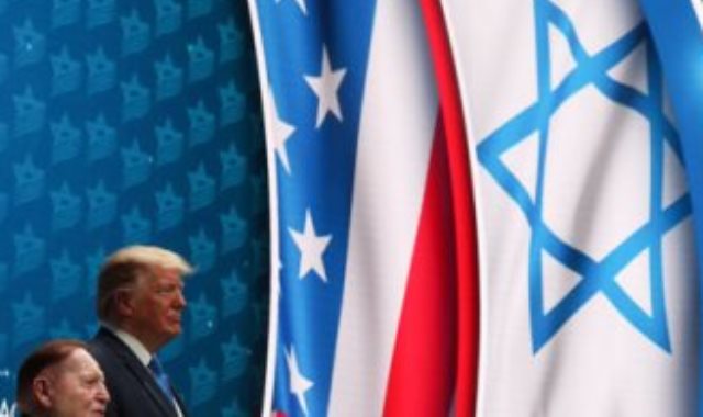 ترامب فى المجلس الإسرائيلى الأمريكي