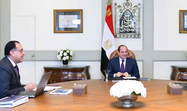  الرئيس عبد الفتاح السيسى خلال الاجتماع