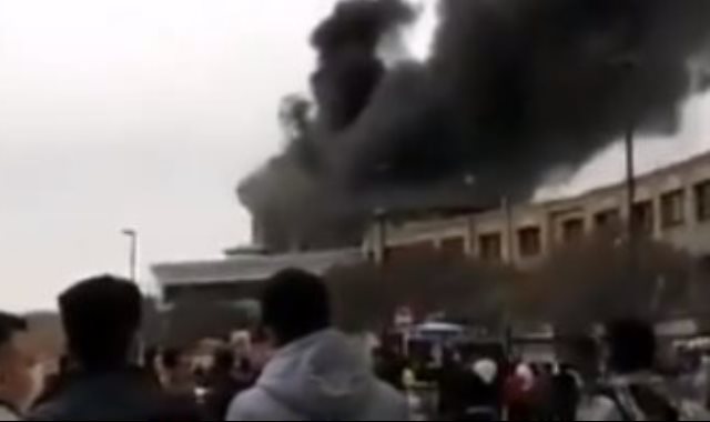 حريق فندق فى ايران