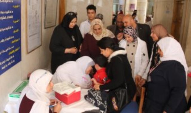 تطعيم الأطفال ضد الحصبة والحصبة الألمانية بكفر الشيخ