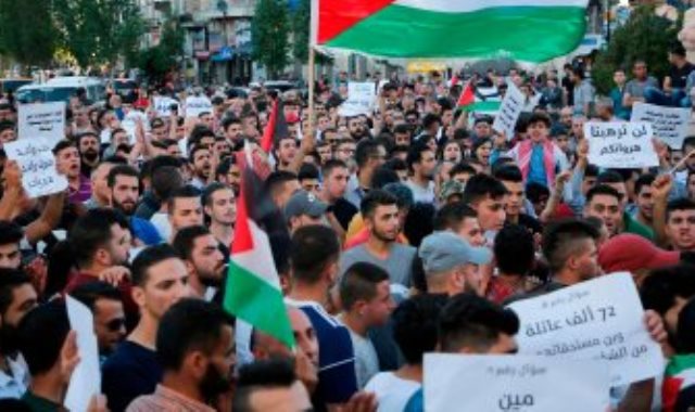 مظاهرات تضامن مع الشعب الفلسطيني