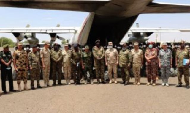 القوات المصرية المشاركة فى التدريب المشترك "حماة النيل"