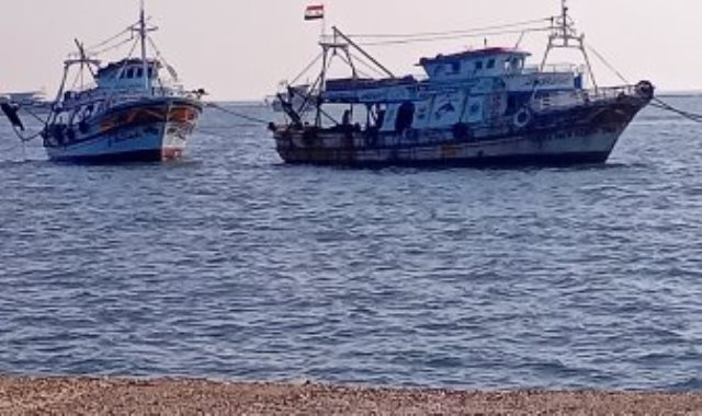 توقف حركة الصيد بميناء بورسعيد