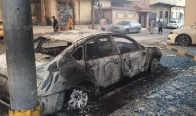 آثار الاشتباكات فى طرابلس