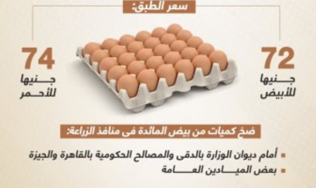 البيض بسعر مخفض