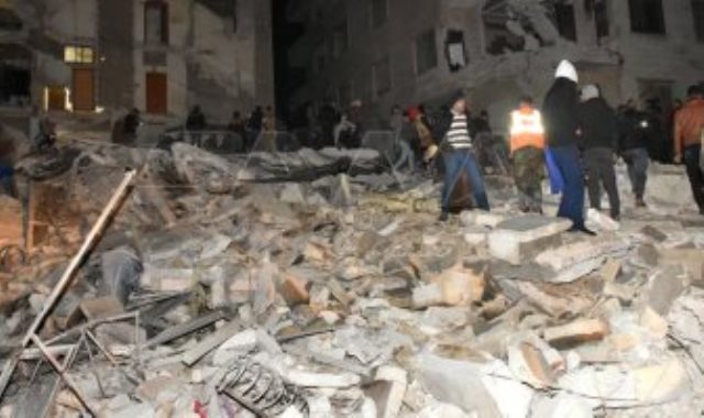 آثار الزلزال فى سوريا