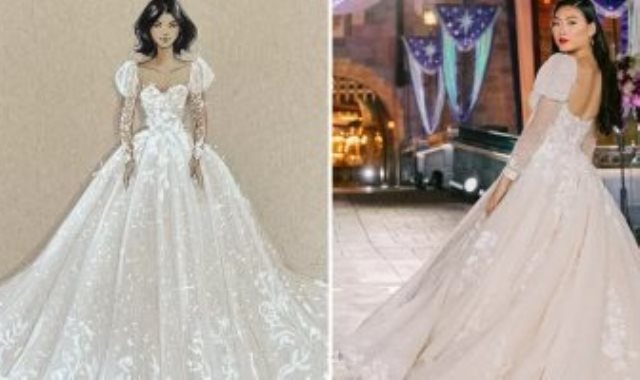 فستان زفاف مستوحى من عالم ديزنى