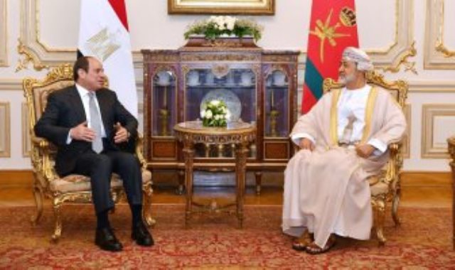 لقاء الرئيس السيسى بسلطان عمان