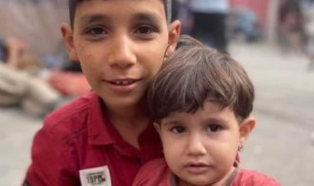 طفلان بغزة