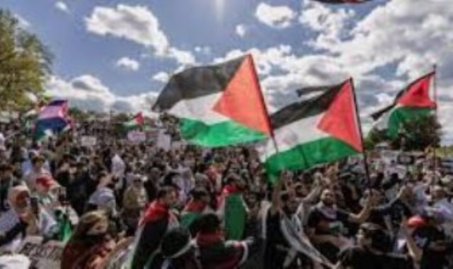مسيرة لدعم فلسطين - ارشيفية