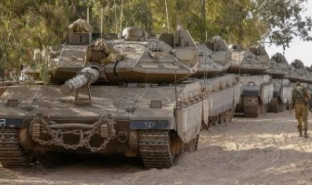 استهداف دبابة إسرائيلية في خانيونس