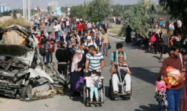 نزوح الفلسطينيين من غزة