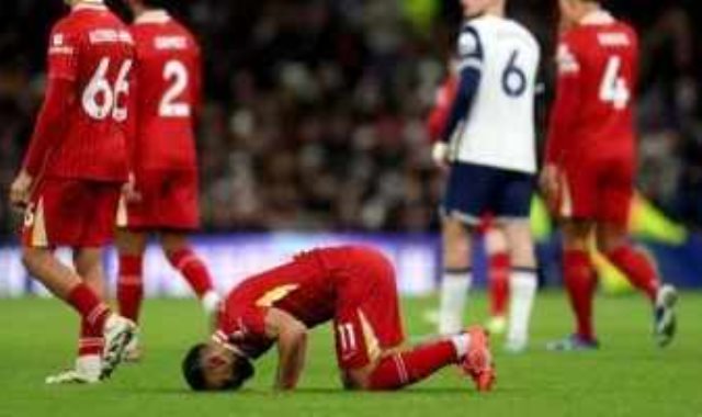 محمد صلاح خلال مباراة توتنهام