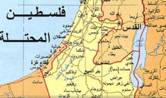 خريطه فلسطين