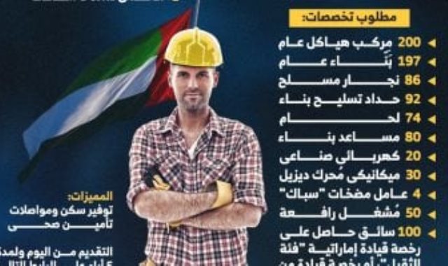 فرصة عمل فى الإمارات فرصة عمل فى الإمارات