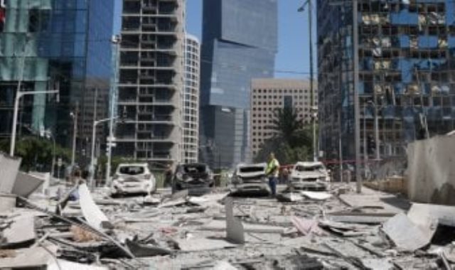 القصف الإيرانى على إسرائيل القصف الإيرانى على إسرائيل
