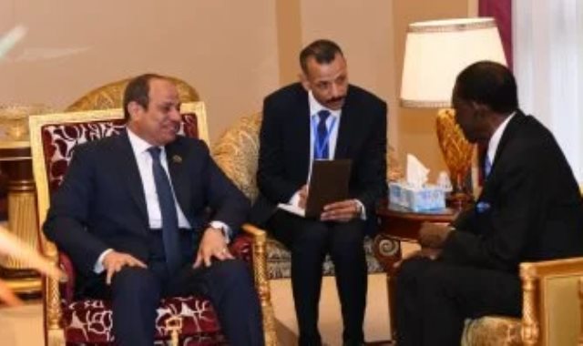 الرئيس عبد الفتاح السيسي مع رئيس غانا الرئيس عبد الفتاح السيسي مع رئيس غانا