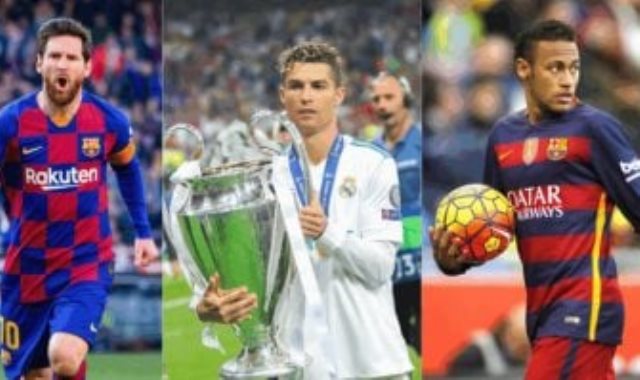 ميسي ورونالدو ونيمار ميسي ورونالدو ونيمار