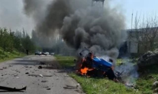 استهداف سيارة في لبنان استهداف سيارة في لبنان