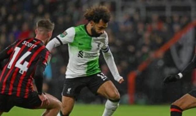 محمد صلاح في مباراة سابقة بين ليفربول وبورنموث