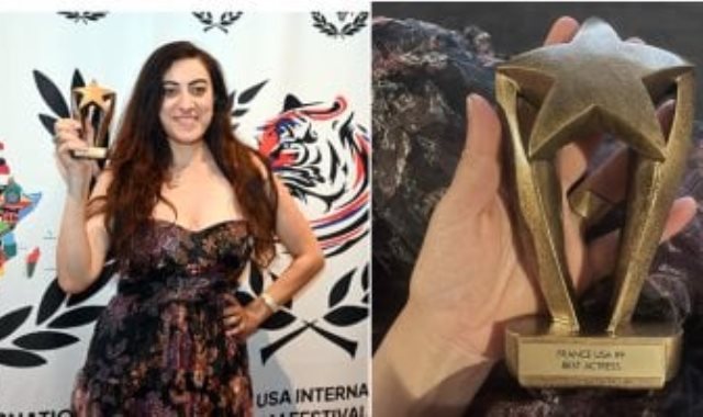 ميرا فيكتور تفوز بجائزة أحسن ممثلة بالمهرجان الفرنسي الأمريكي ميرا فيكتور تفوز بجائزة أحسن ممثلة بالمهرجان الفرنسي الأمريكي