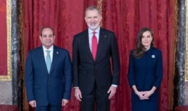 الرئيس السيسى مع ملك وملكة اسبانيا الرئيس السيسى مع ملك وملكة اسبانيا