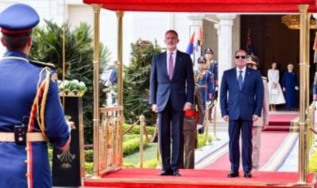 الرئيس عبد الفتاح السيسي يستقبل ملك إسبانيا