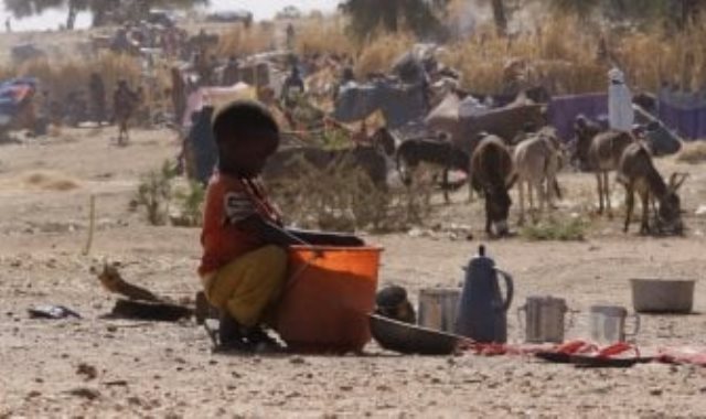 طفل يبحث عن طعام فى الفاشر طفل يبحث عن طعام فى الفاشر