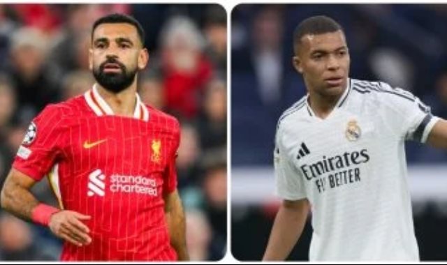 كيليان مبابي ومحمد صلاح ثنائي ريال مدريد وليفربول