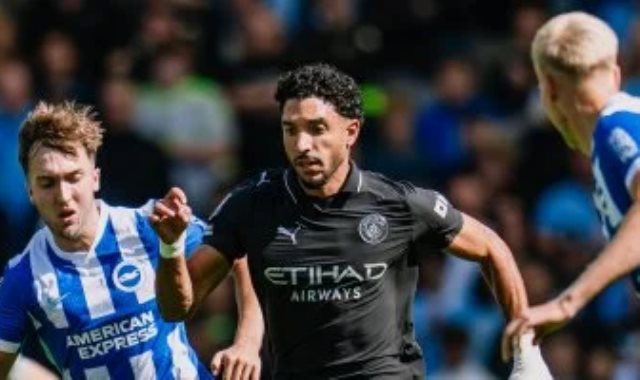 عمر مرموش لاعب مانشستر سيتي الإنجليزي