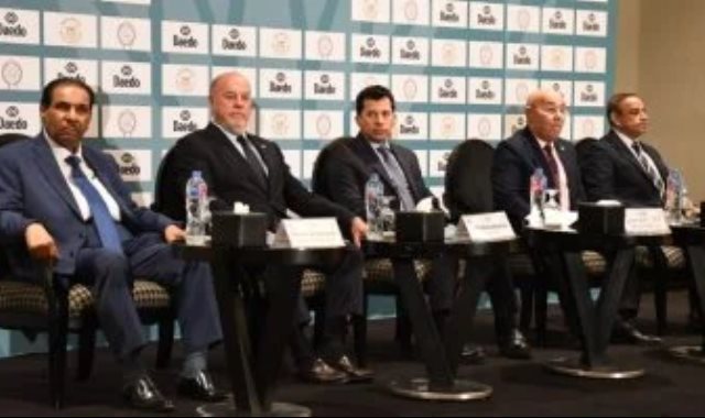 وزير الرياضة فى مؤتمر الكاراتيه