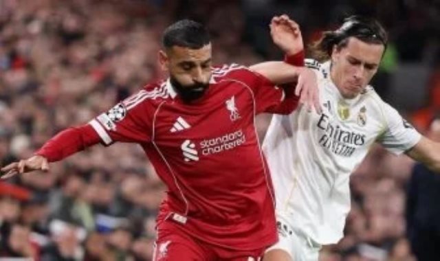 محمد صلاح في مباراة ليفربول وريال مدريد بدوري أبطال أوروبا