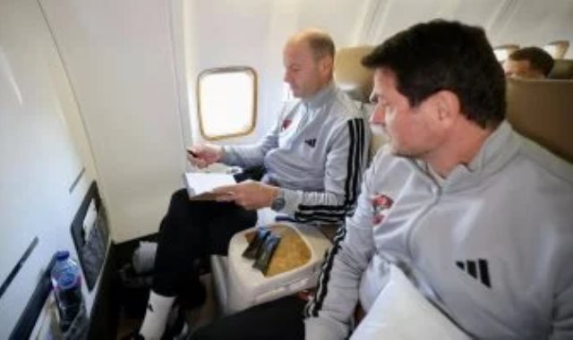 توروب أثناء رحلة فريق الأهلي إلي المغرب