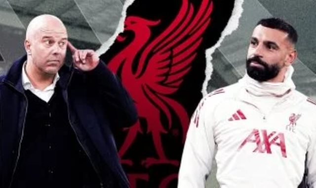 محمد صلاح وأرني سلوت مدرب ليفربول
