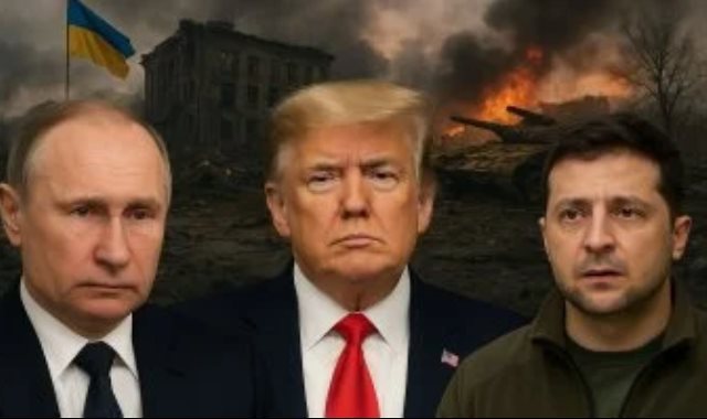 زيلينسكي وترامب وبوتين