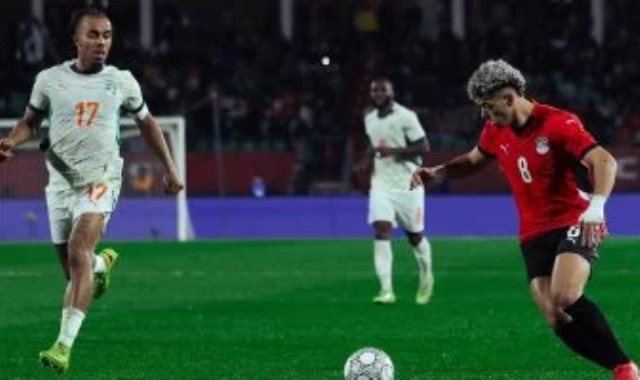 إمام عاشور في مباراة مصر وكوت ديفوار