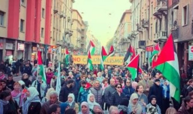 مظاهرات دعم فلسطين