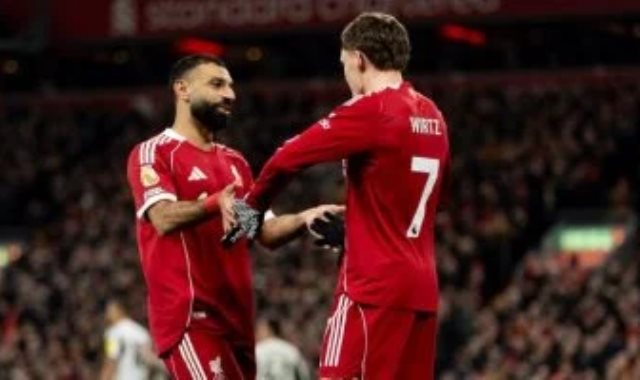 احتفال محمد صلاح مع فيرتز