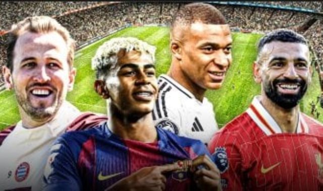 محمد صلاح ومبابي ولامين يامال وهاري كين