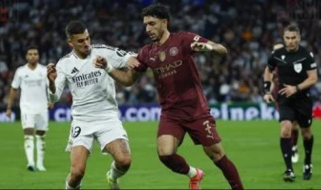 عمر مرموش في مباراة سابقة بين مانشستر سيتي وريال مدريد