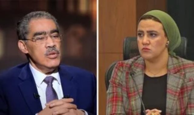 هند مختار مع الدكتور ضياء رشوان