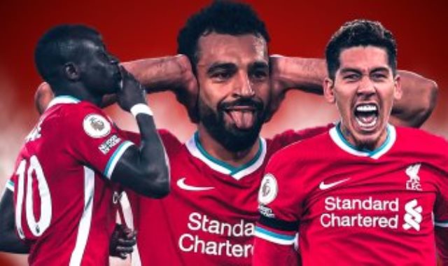 محمد صلاح وفيرمينو وساديو ماني ثلاثي ليفربول السابق