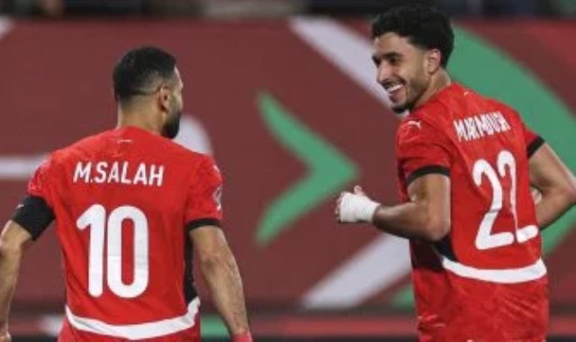 عمر مرموش ومحمد صلاح ثنائي منتخب مصر