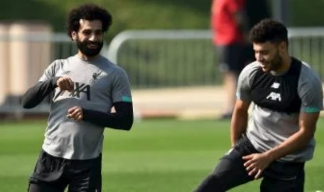 تشامبرلين مع محمد صلاح