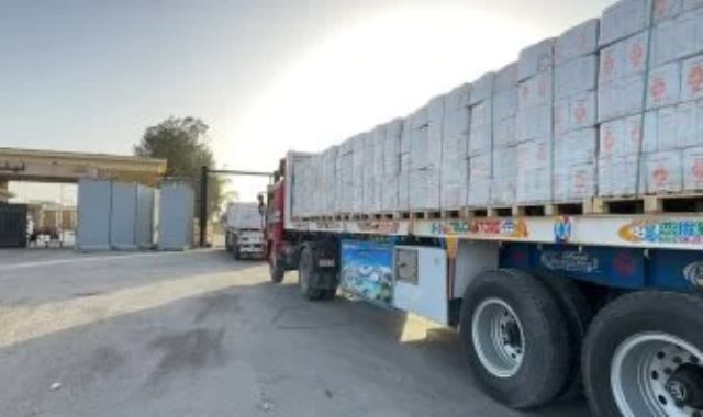 مد غزة بـ 4910 طنا من المساعدات الإنسانية