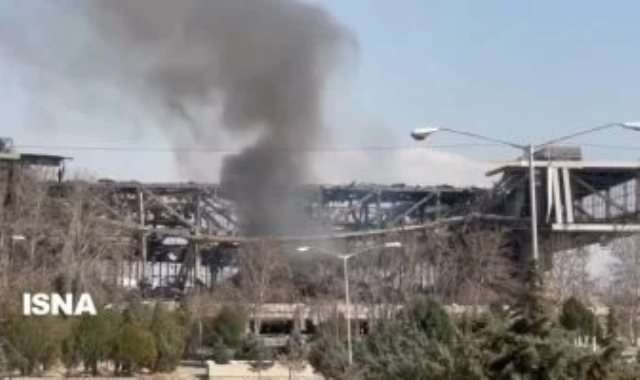 تدمير أكبر صالة رياضية في إيران