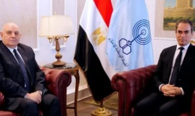 الكاتب احمد المسلمانى مع الإذاعي عبد الرحمن البسيوني