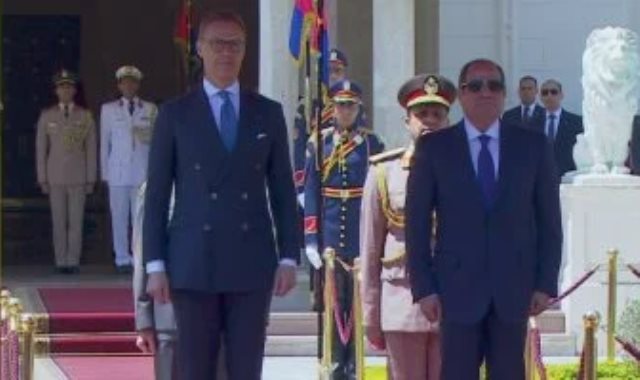 الرئيس الفنلندى فى زيارته الى مصرر