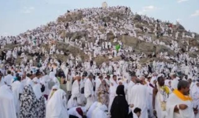 ارتفاع الحرارة على جبل عرفات