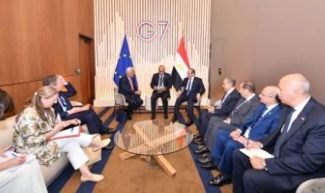 الرئيس السيسى ورئيسة المفوضية الأوروبية